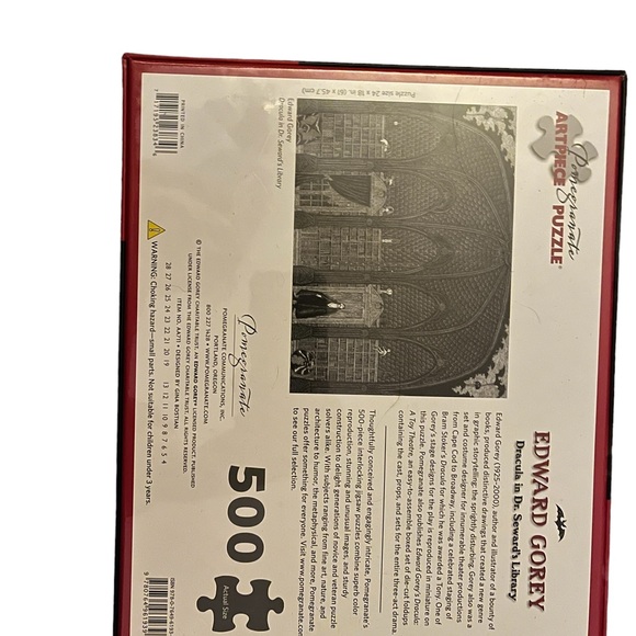 pomegranate Games Pomegranate Edward Gorey Jigsaw Puzzle 50 Pc Nib